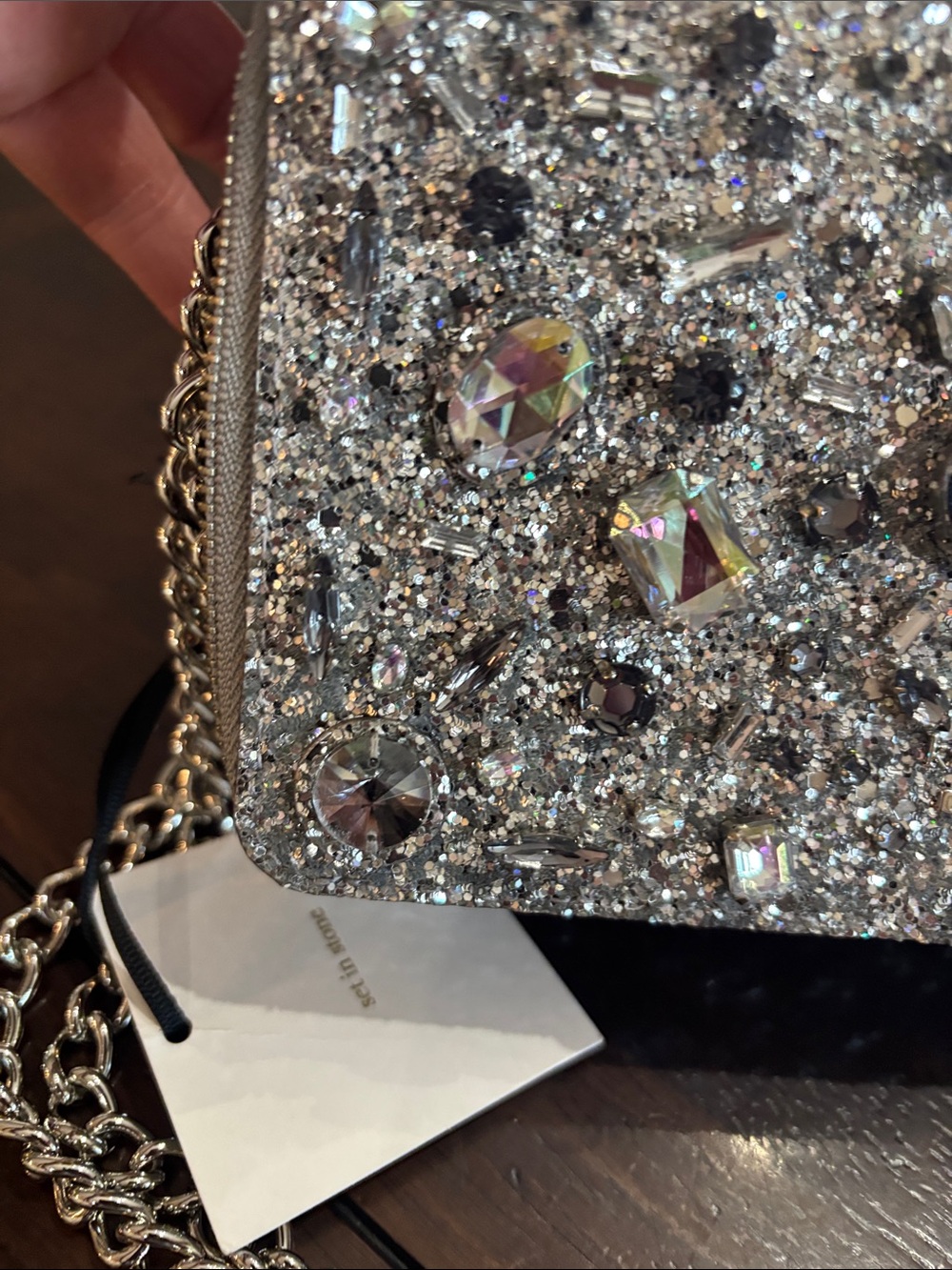kate spade Brighton Lane Marigold Crystal-Embellished Crossbody Clutch - Picture 9 of 13